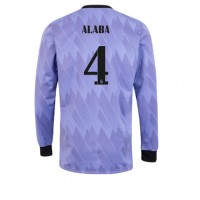 Real Madrid David Alaba #4 Fußballbekleidung Auswärtstrikot 2022-23 Langarm